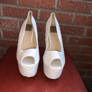 Studded platform heels